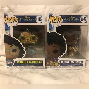 Two funko characters from the Disney movie Encanto